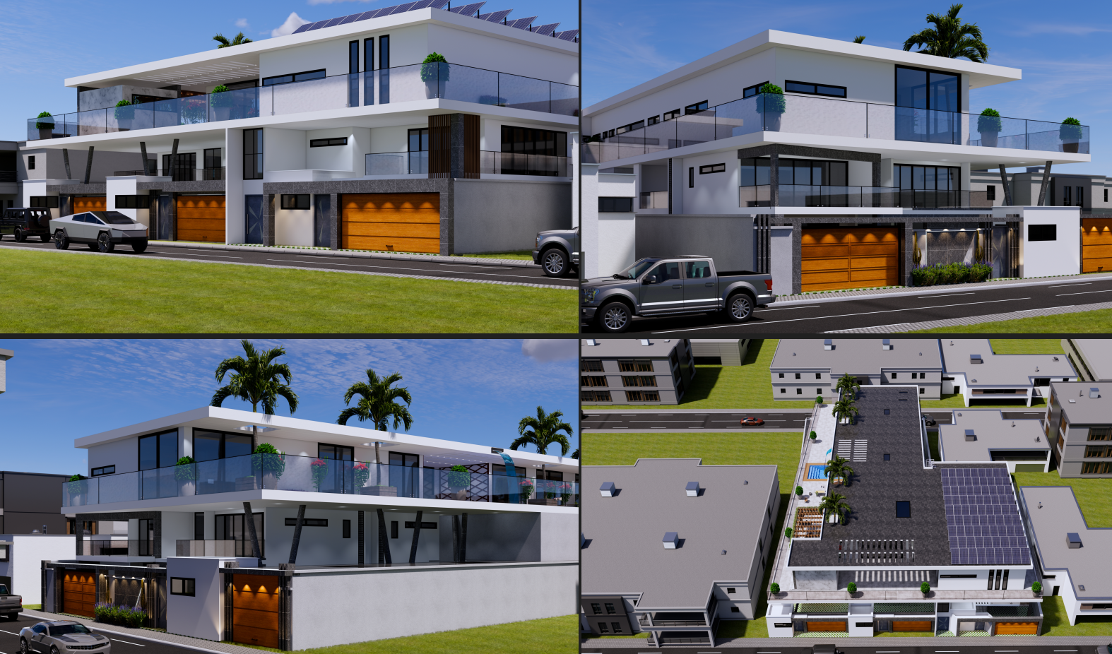 Projet immobilier / 04 Villas duplex haut standing avec Rooftop privé
