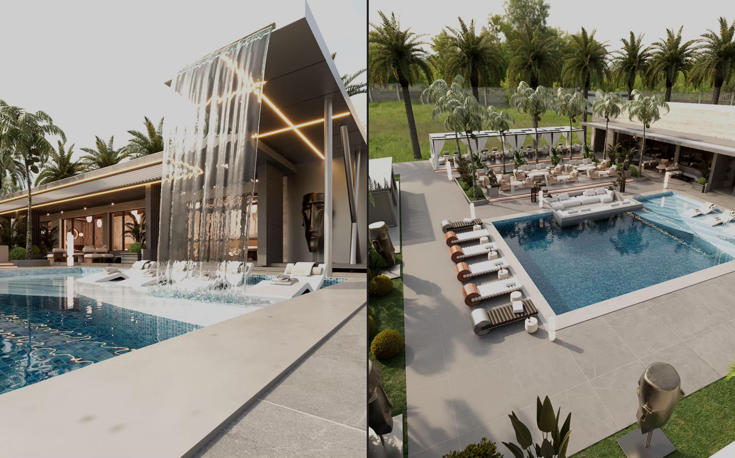 Villa de prestige avec piscine / Architecture resort