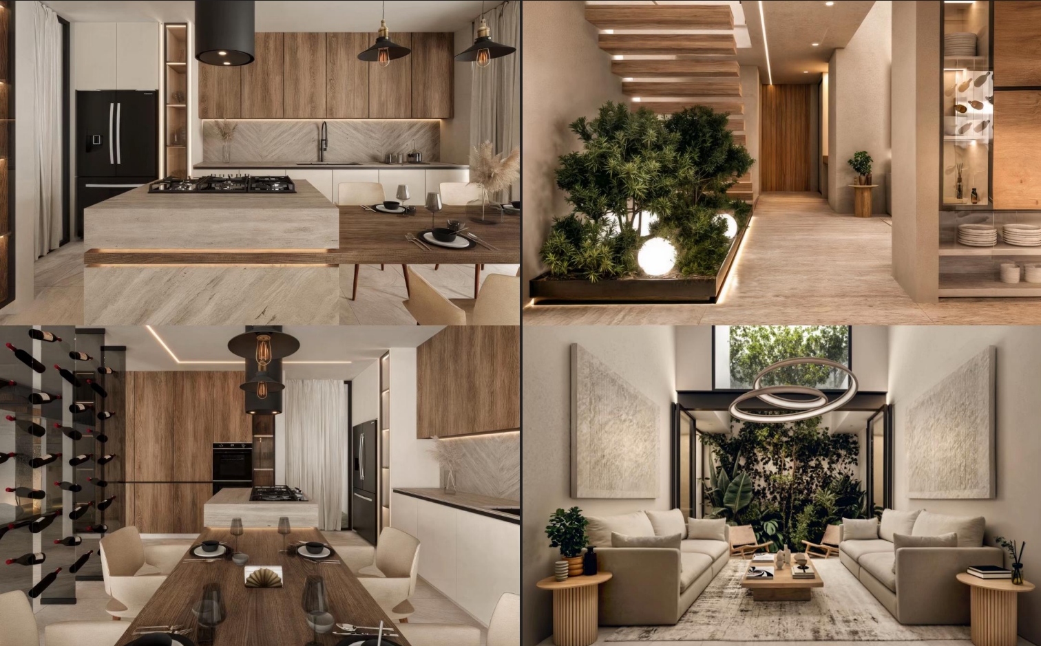 Design intérieur haut de gamme / Cuisine, salon, salle à manger & espaces de vie
